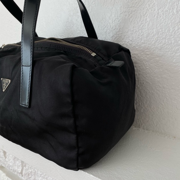 Prada black nylon duffle satchel bag - Picture 3 of 10